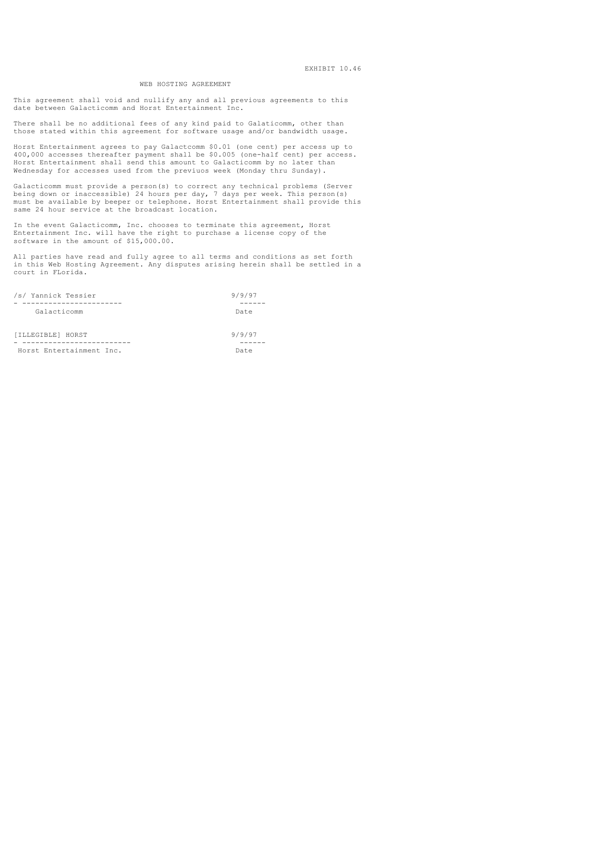 Contract page